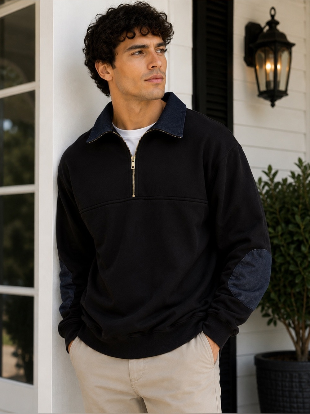VINTAGE GAME Workwear 2XL Black Quarter Zip